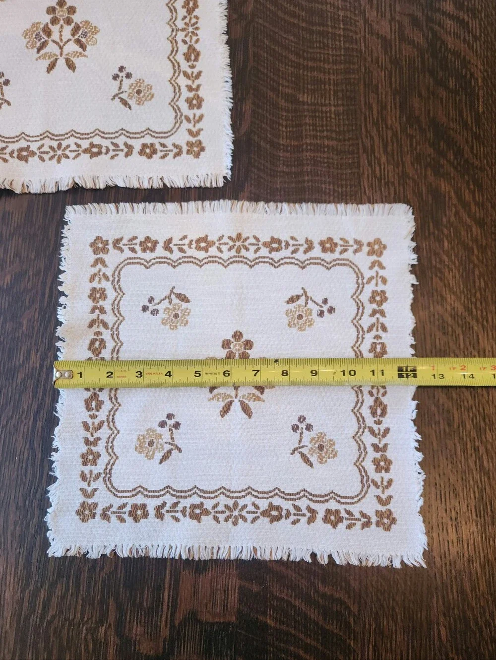Authentic Vintage Austrian German Linen Tablecloths, Set of 2. $30